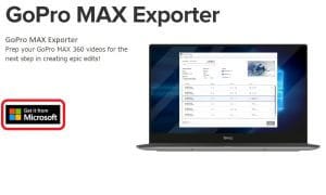 GoPro MAX Exporterダウンロード画面