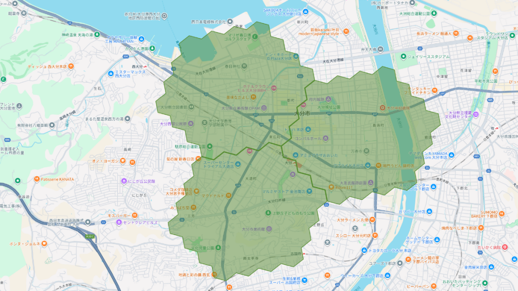 メニューの対応エリア_大分県