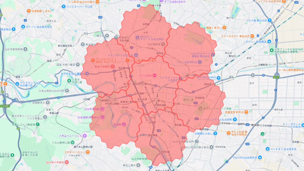 メニューの対応エリア_宮城県仙台市