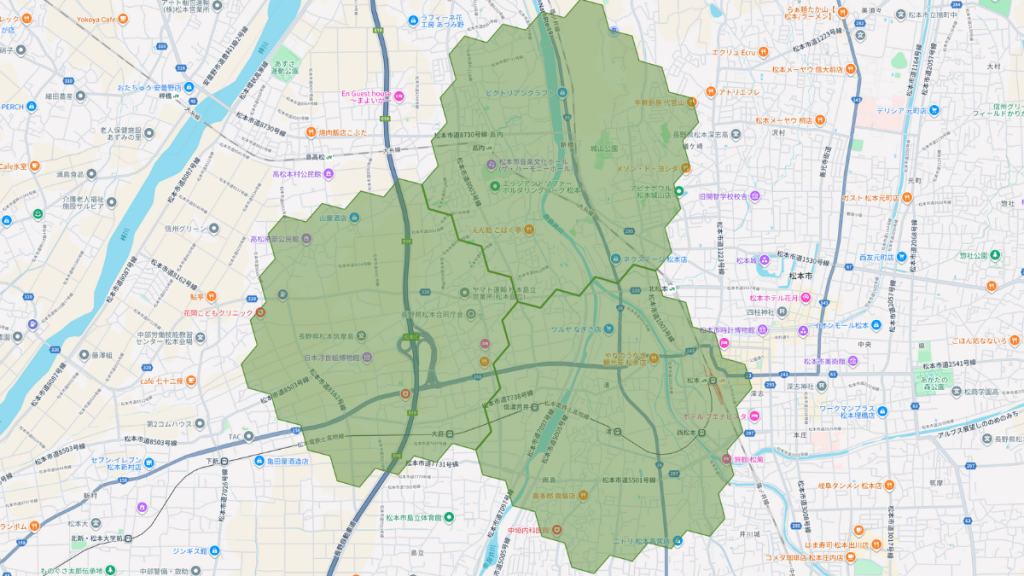 メニューの対応エリア_長野県松本市
