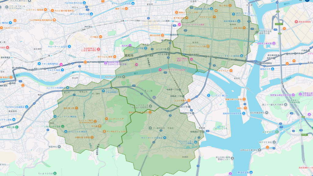 メニューの対応エリア_高知県