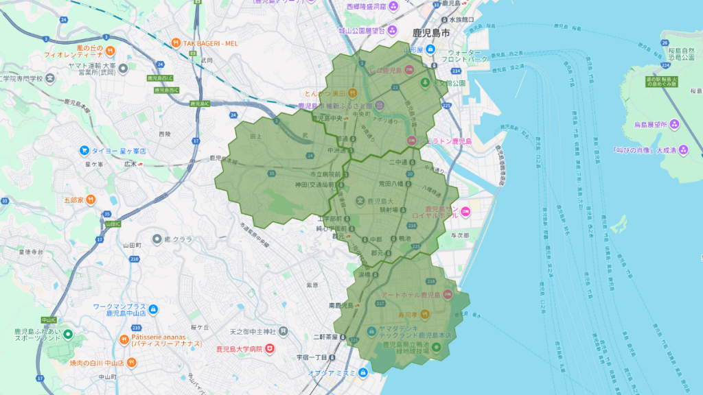 メニューの対応エリア_鹿児島県