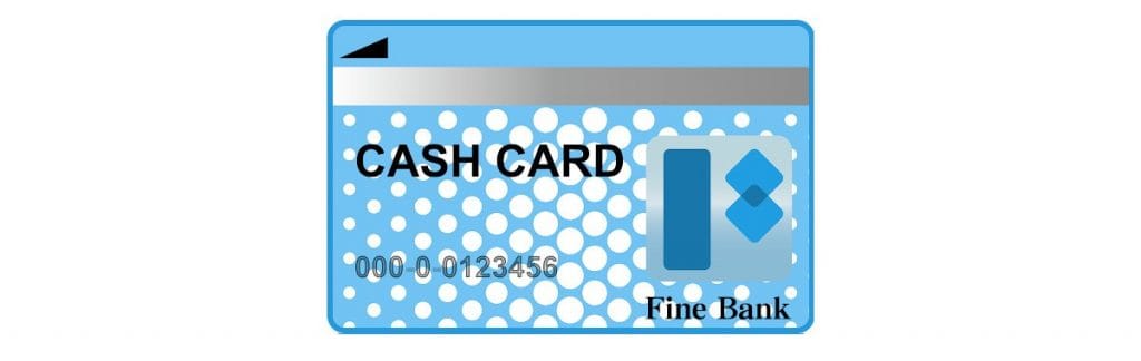 ウーバーイーツのキャッシュカード写真