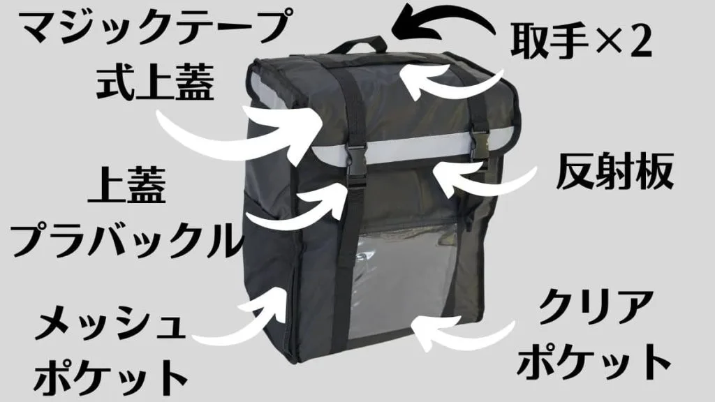 バッグがデカすぎる！という方におすすめ VARNIC デリバリーバッグの