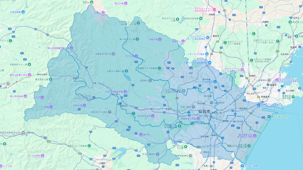 ロケットナウの宮城県エリアマップ20251105