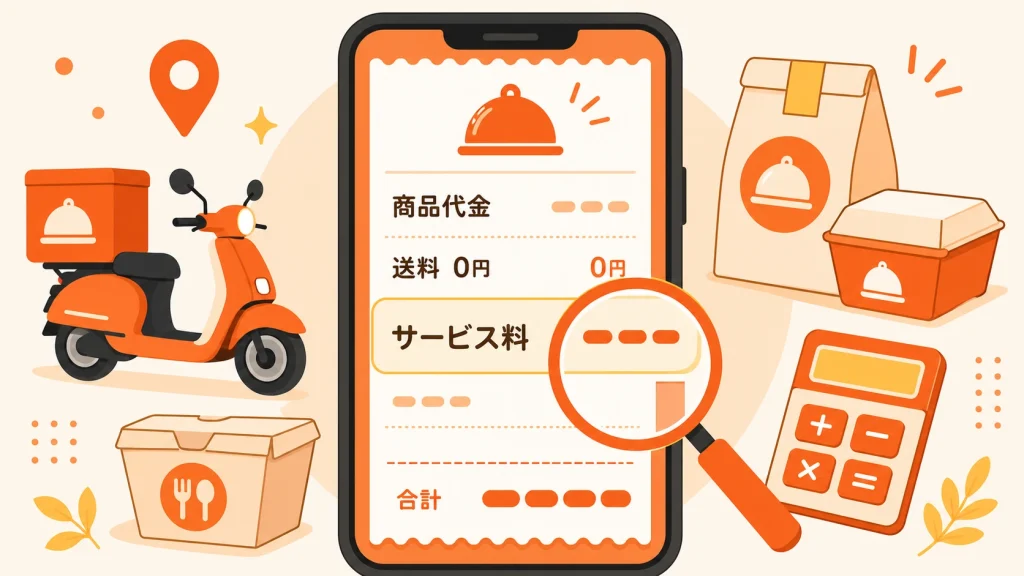 出前館のサービス料・送料・現金払い手数料の内訳を読み解くアイキャッチ画像